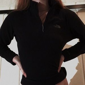 The North Face quarter zip fleece sweater